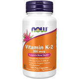 Now Vitamin K-2 10 mcg 100 Vegetable Capsules