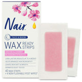 Nair Wax Hair Remover Strips Face & Body 40ct