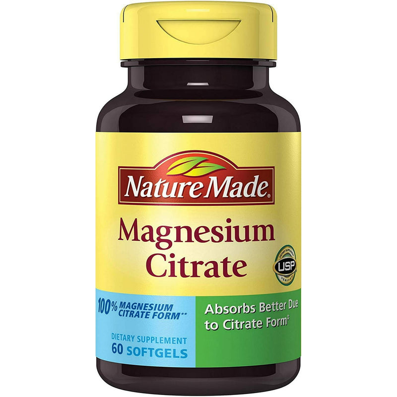 Naturaleza Hecha de citrato de magnesio 250mg Softgels 60ct