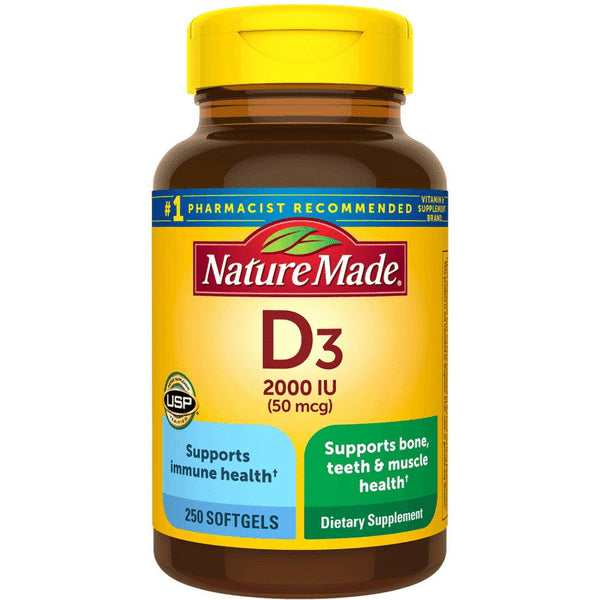 Nature Made D3 2000Iu Softgels 250ct