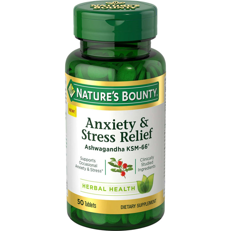 Nature's Bounty Anxiety & Stress Relief Tablets 50ct