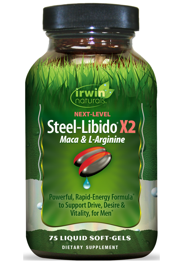 Irwin Steel Siguiente Nivel de acero Libido x2 Sofgels líquidos 75ct