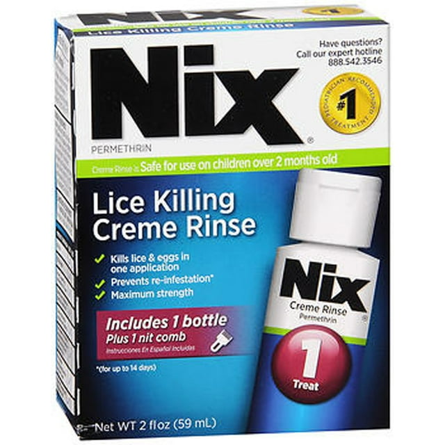 Tratamiento de piojos de nix con peine 2oz