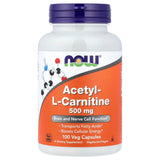 Now Acetyl L-Carnitine 500mg 100 Vegetable Capsules