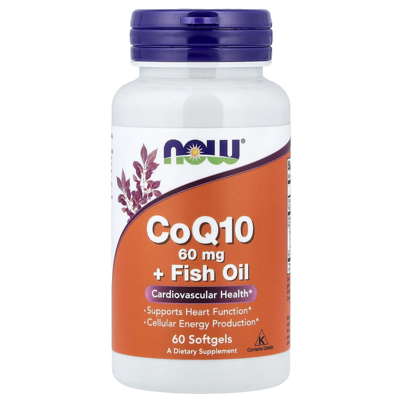 Now Coq10 60mg With Omega-3 120 Softgels