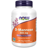 Now D-Mannose 500mg 120 Vegetable Capsules