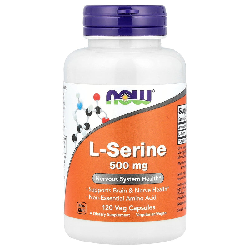 Now L-Serine Supplement Vitamin | 500 Mg | 120 Veg Caps