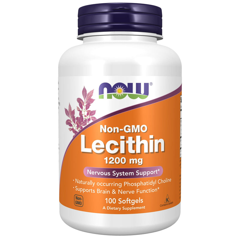 Now Lecithin 1200mg 100 Softgels