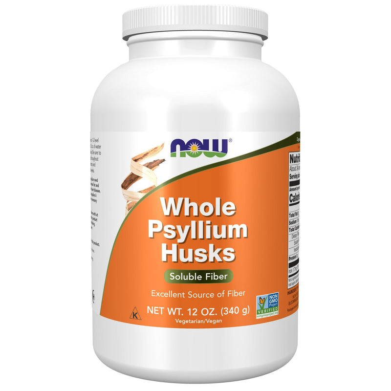 Now Whole Psyllium Husk 12oz