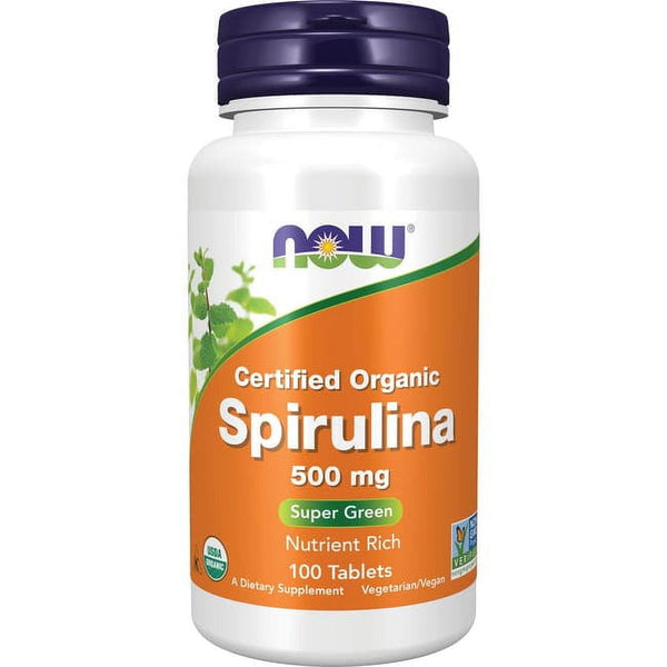 Now Spirulina 500mg 100 Tablets