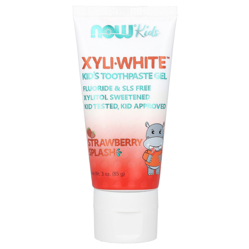 NOW XYLI WHITE STRAWBERRY KIDS TOOTHPASTE 3Oz