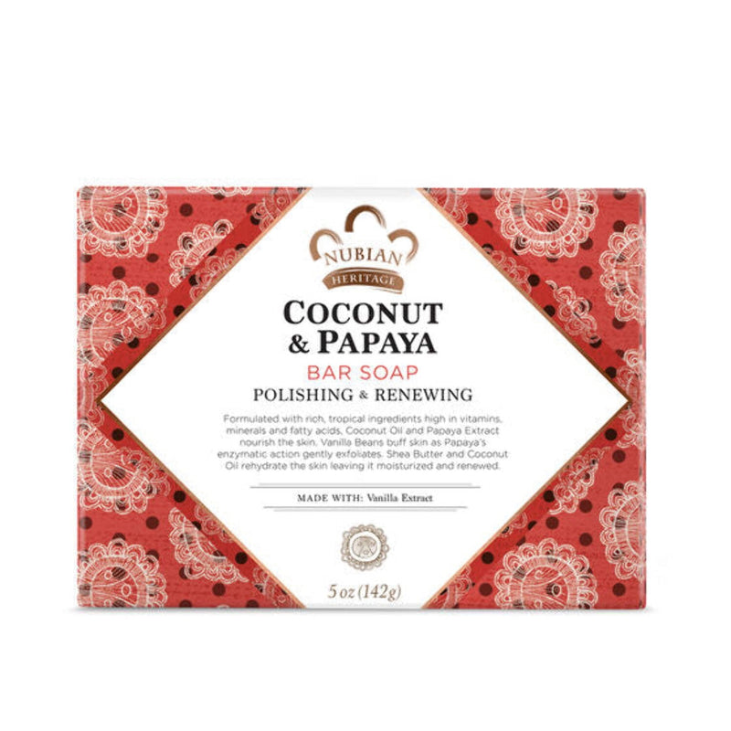 Nubian Coconut & Papaya Bar Soap 5oz