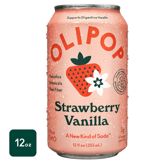 Olipop fresa vainilla 12oz