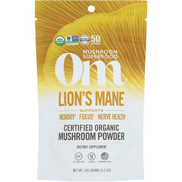 Om Mushroom Lion's Mane Mushroom Superfood 3.5oz