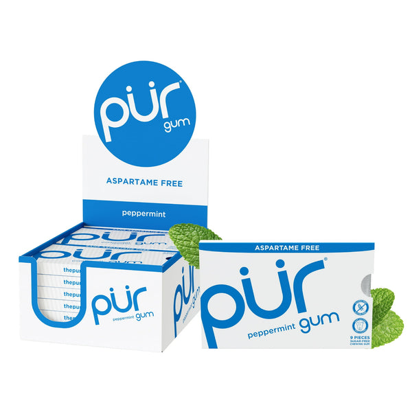 Pur Gum Aspartame Free Peppermint 9ct