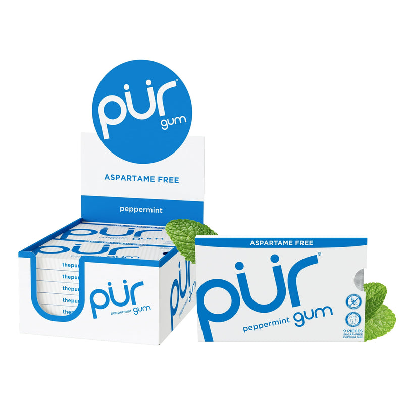Pur Gum Aspartame Free Peppermint 9ct