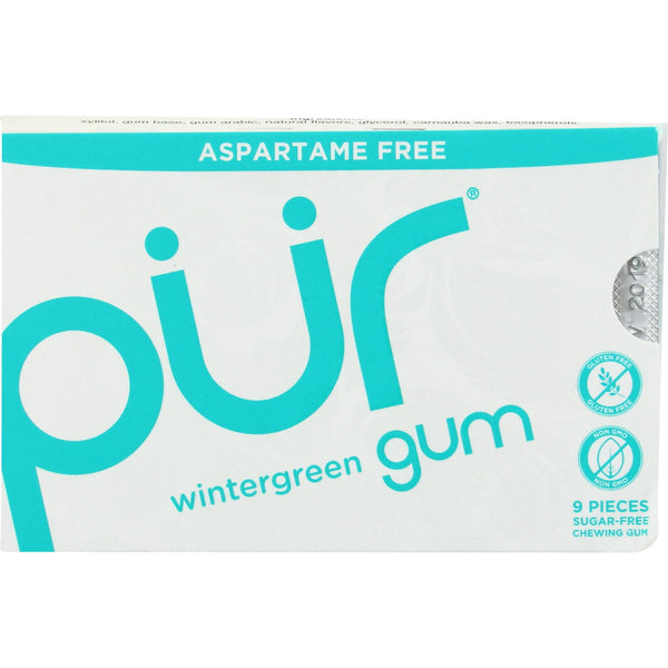 Pur Gum Aspartame Free Wintwergreen 9ct
