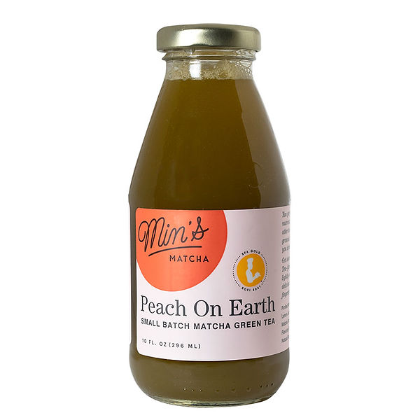 Mins matcha durazno en la tierra té verde 10 oz