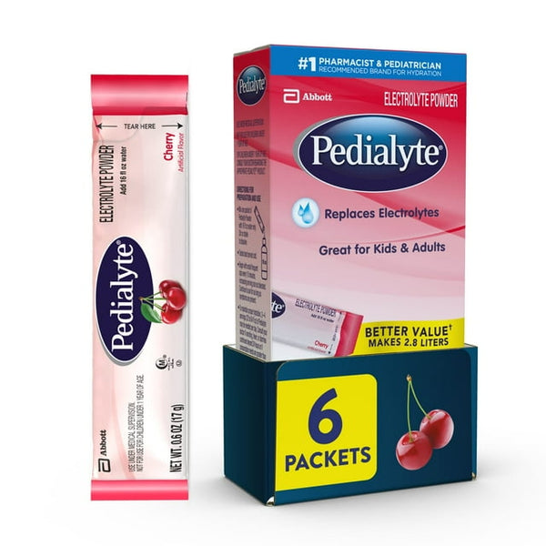 Pedialyte Electoly Powder Packs 6ct 0.6oz each