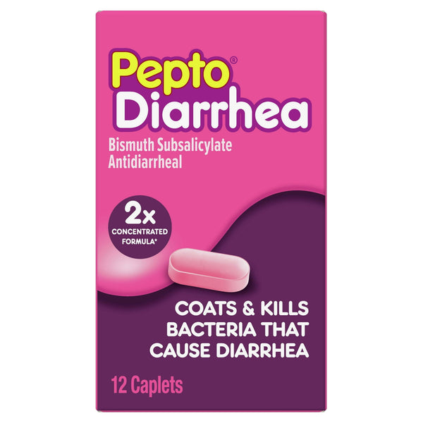 Pepto Antidiarrheal Caplets 12ct