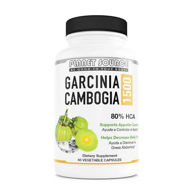 Fuente del planeta Garcinia Cambogia 1500 Cápsulas de vegetales 60ct