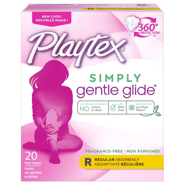 Playtex Gentle Glide 360 Unscented Super Tampons 20ct