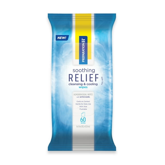 Preparation H Soothing Relifef Wipes 60ct
