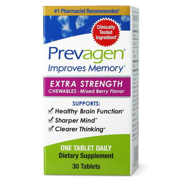 Prevagen Extra fuerza de fuerza mixta masticables 30cts 30ct