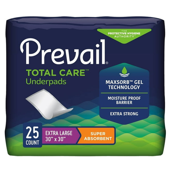 Prevail Total Care Underpad 30" x 30" 25ct Up-100/1