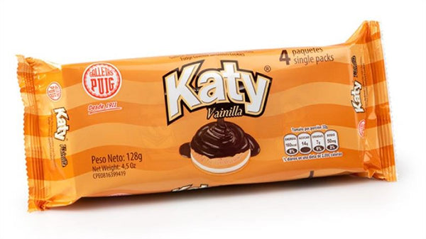 Puig Katy Vainilla Galletas Rellenas 4 single packs