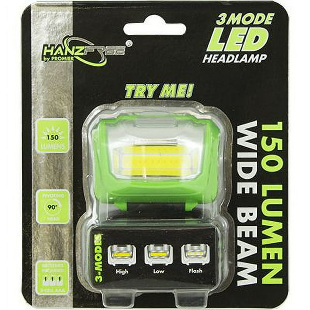 Promier Products Inc HanzFree 150 Lumen COB LED Head Lamp with Pivoting Head