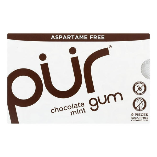 Pur Gum Aspartame Free Chocolate Mint 9ct