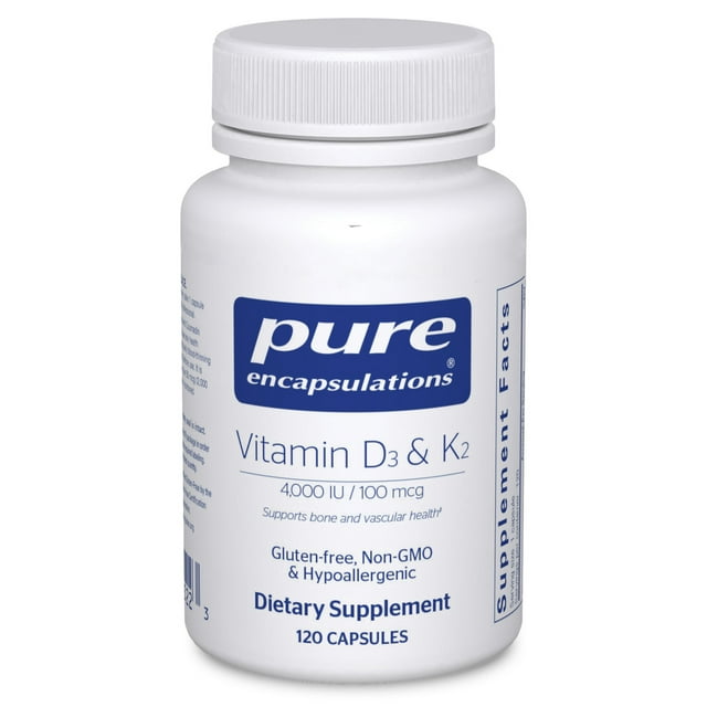 Pure EncapsulationsVitamin D3 & K2 Capsules 120ct