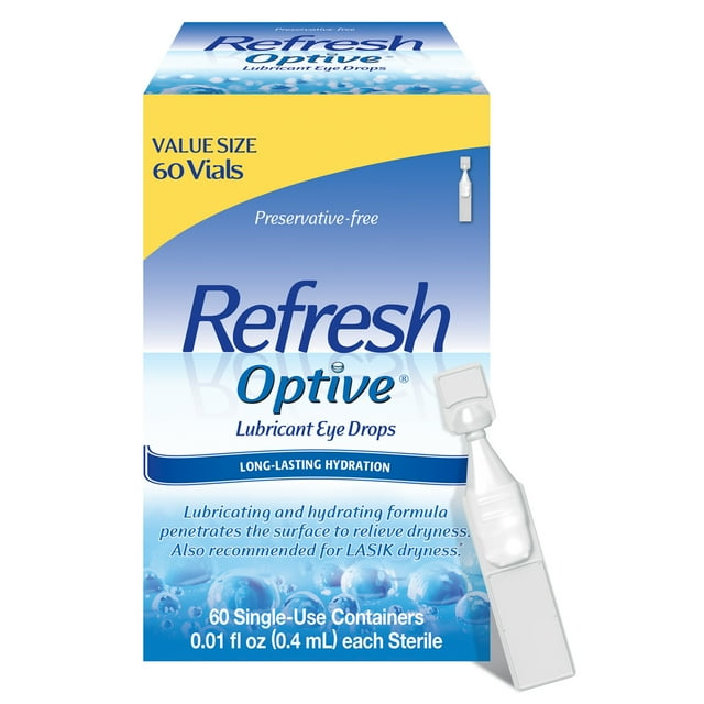 Refresh Optive Lubricant Eye Drops 0.01 60ct