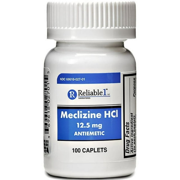 Reliable1 Meclizine HCI 12.5mg Caplets 100ct