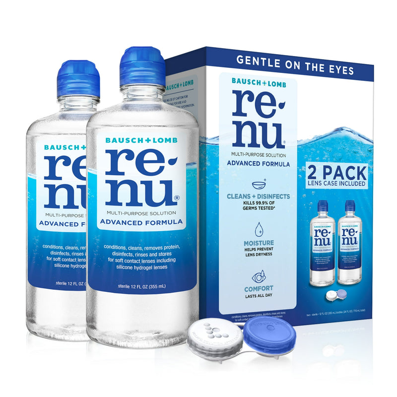 Bausch & Lomb ReNu Advanced Multi-Purpose Solution 2 Pack 12oz Each