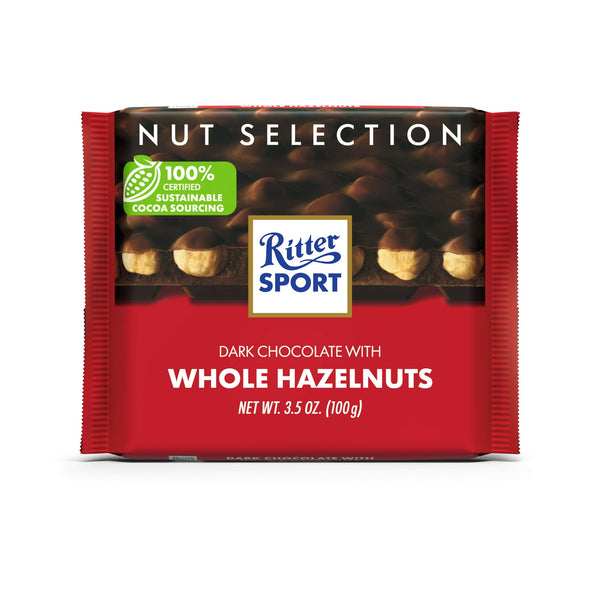 Ritter Sport Dark Chocoalte Whole Hazelnut 3.5oz