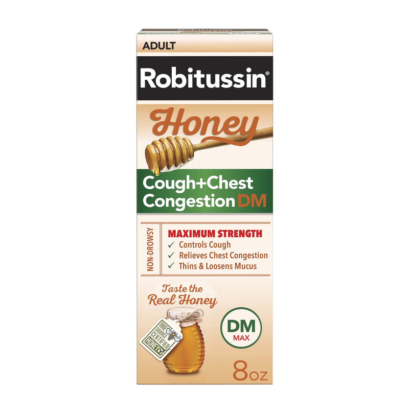 Robitussin Honey Cough Chest Congestion DM Relief 8oz