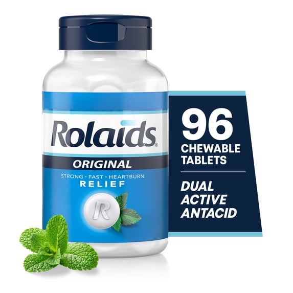 Rolaids Extra Strength Antacid Mint Chewable Tablets, 96 CT