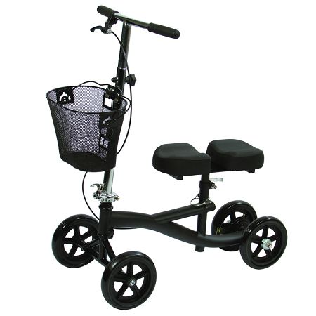 Roscoe Medical E-Series Knee Walker Black Size 1