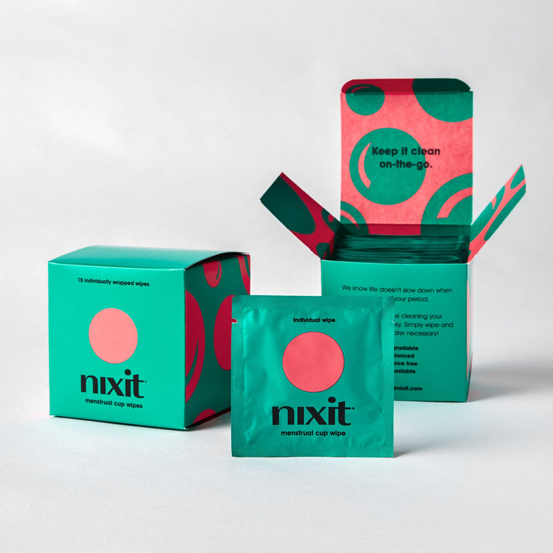 Nixit Menstrual Cup Wipes 15ct