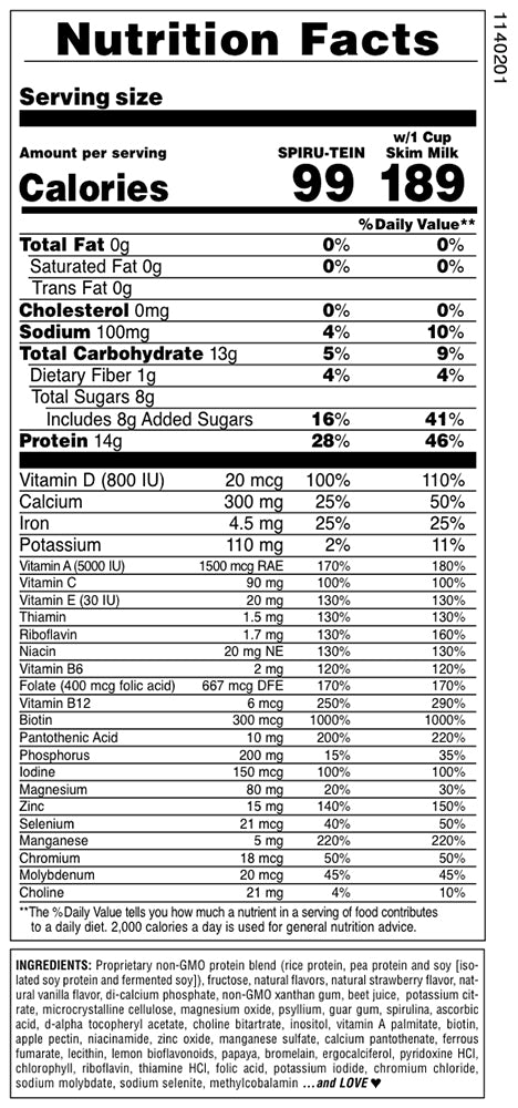 Natures Plus Spirutein Strawberry Pack 1.2Oz