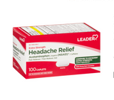 Leader Extra Strength Headache Relief 100 Caplets