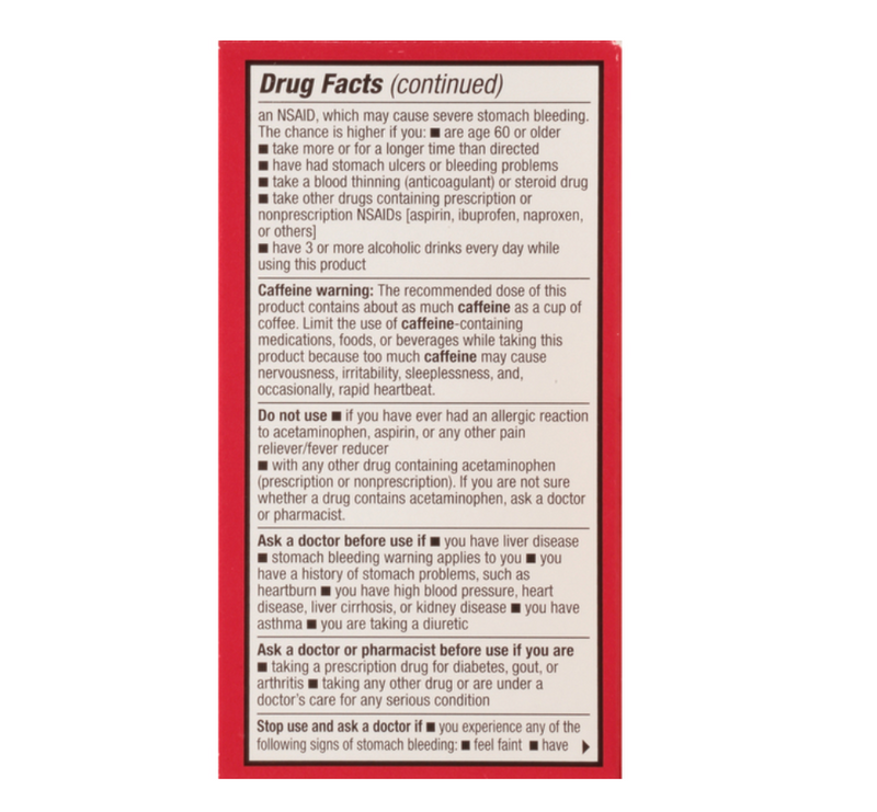 Leader Extra Strength Headache Relief 100 Caplets