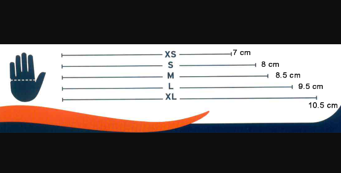 Jobst Donning Gloves Cotton White & Blue XL