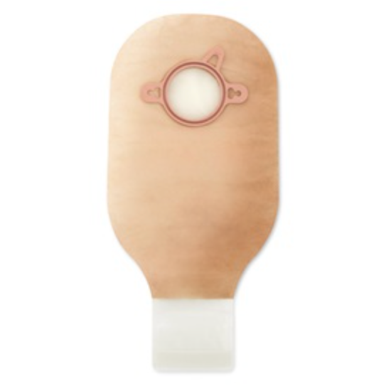 Hollister New Image Two-Piece Drainable Ostomy Pouch Lock 'n Roll™ Microseal Closure Ultra Clear 4" 10ct 18006