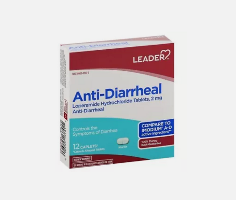 Leader Anti-Diarrheal Caplets 2mg 12ct