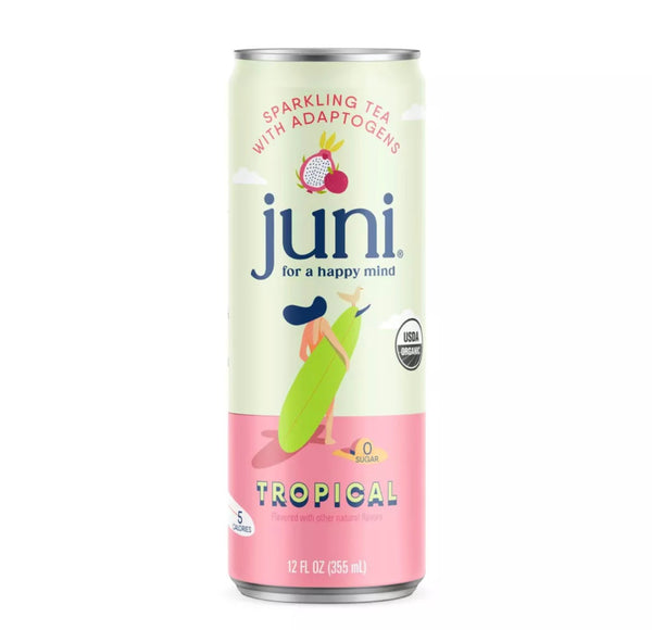 Juni Sparkling Adaptogenic Tea Tropical, 355 Ml