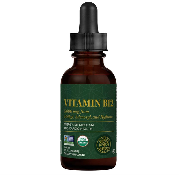 Global Healing Vitamin B12 5000 Mcg, 1 Fl Oz