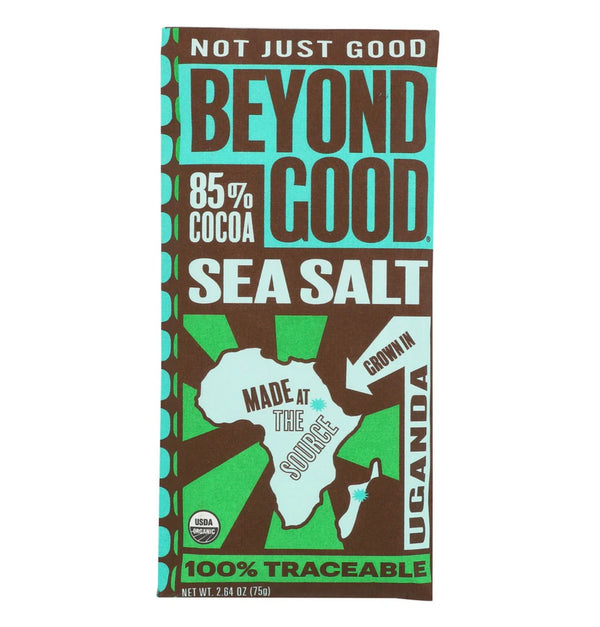 Beyond Good Bar Dark Chocolate 85% Cocoa Sea Salt